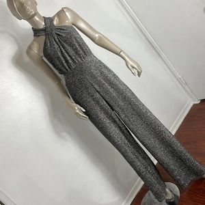 MICHAEL KORS SILVER METALLIC JUMPSUIT
